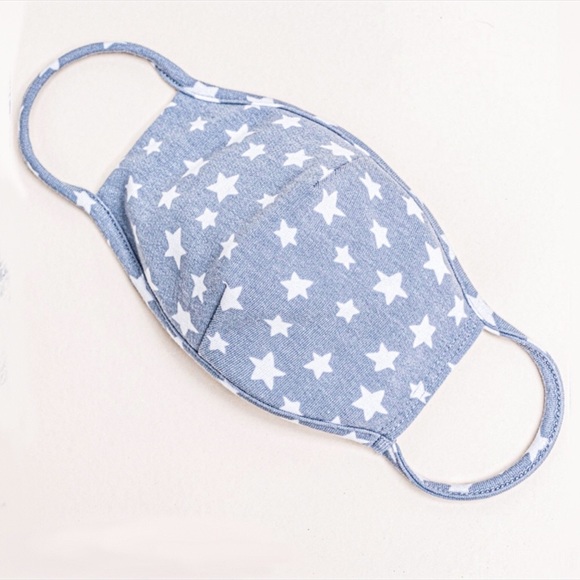 Accessories - White Stars Cloth Face Mask
